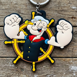 PVC Keychain - Popeye - At The Wheel