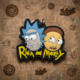 PVC Keychain - Rick and Morty - Rick & Morty Faces With Logo