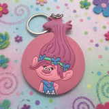PVC Keychain - Trolls - Princess Poppy