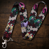 Lanyard - Disney Villains - Villains Framed By Red Roses