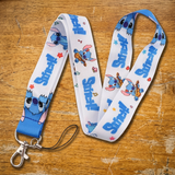 Lanyard - Lilo & Stitch - Stitch Playing Ukulele On White
