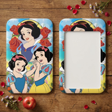 ID Card Badge Holder - Snow White - Snow White With Red Roses
