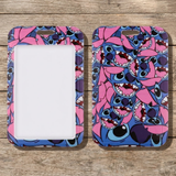 ID Card Badge Holder - Lilo & Stitch - Repeating Pattern Of Stitch's Face