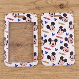 ID Card Badge Holder - Mickey Mouse & Friends - Mickey Heads Pattern With Logo