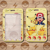 ID Card Badge Holder - Pokémon - Ash And Pikachu Multiple Poses