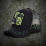 Baseball Cap - Marvel - Hulk Black Green Stitch Trucker