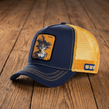 Baseball Cap - Dragon Ball - Goku Navy Yellow Mesh Trucker