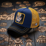 Baseball Cap - Dragon Ball - Majin Vegeta Blue Yellow Mesh Trucker