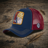 Baseball Cap - Dragon Ball - Super Saiyan Goku Navy Red Mesh Trucker