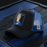 Baseball Cap - Dragon Ball - Super Saiyan Vegeta Royal Blue Mesh