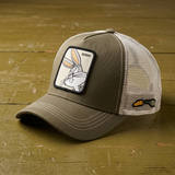 Baseball Cap - Looney Tunes - Bugs Bunny Olive and White