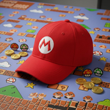 Baseball Cap - Mario - Mario M Red