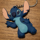 PVC Keychain - Lilo & Stitch - Stitch Leaning Side , Mouth Closed