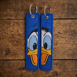 Embroidery Keychain - Mickey Mouse & Friends - Donald Duck Face Close-up