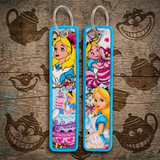 Embroidery Keychain - Alice in Wonderland - Alice And Cheshire Cat