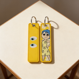 Embroidery Keychain - Inside Out - Joy Emotion Yellow