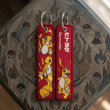 Embroidery Keychain - Pokémon - Charmander (Multiple Poses And Flames)