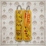 Embroidery Keychain - Pokémon - Pikachu (Stacked Poses Japanese Text)