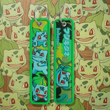 Embroidery Keychain - Pokémon - Bulbasaur (Faces, Light Green)