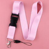 Lanyard - Solid Pink (2)