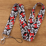 Lanyard - Mickey Mouse - Minnie Mouse Faces with Red Bows