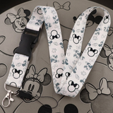 Lanyard - Mickey Mouse - Minnie Mouse Head Silhouettes