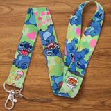 Lanyard - Lilo & Stitch - Stitch with Hearts, Stars, Ice Cream, and Pancakes