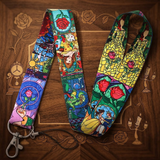 Lanyard - Disney - Beauty and the Beast (Stained Glass Style)