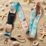 Lanyard - Seashells and Starfish on Beach