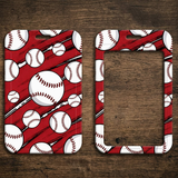 ID Card Badge Holder - Baseball Pattern