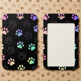 ID Card Badge Holder - Paw Prints