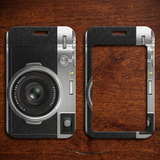 ID Card Badge Holder - Vintage Camera