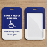 ID Card Badge Holder - Hidden Disability Awareness