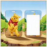 ID Card Badge Holder - Winnie the Pooh - Walking on Path