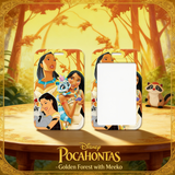 ID Card Badge Holder - Pocahontas - Golden Forest with Meeko