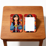 ID Card Badge Holder - Mulan - Mulan with Mushu and Cri-Kee