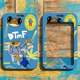 ID Card Badge Holder - Coqui Frog with Puerto Rico Theme