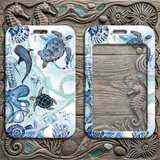ID Card Badge Holder - Oceanic Animals and Sea Life