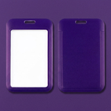 ID Card Badge Holder - Solid Purple