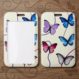 ID Card Badge Holder - Butterflies and Swirls