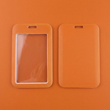 ID Card Badge Holder - Solid Orange
