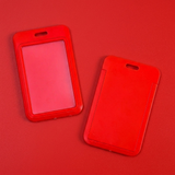 ID Card Badge Holder - Solid Red