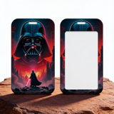 ID Card Badge Holder - Star Wars - Darth Vader Helmet Cliff Figure Red Atmosphere