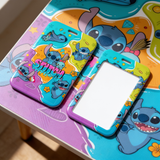 ID Card Badge Holder - Lilo & Stitch (Disney) - Stitch Poses Colorful Block Collage