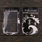 ID Card Badge Holder - The Nightmare Before Christmas - Jack on Spiral Hill, Black and White Title
