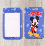 ID Card Badge Holder - Disney - Mickey Mouse - Blue Stars MICKEY Text