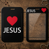 ID Card Badge Holder - Religious - I Love Jesus