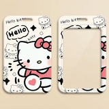 ID Card Badge Holder - Sanrio - Hello Kitty Cream Hello Speech Bubble Heart Shirt