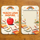 ID Card Badge Holder - Teacher Appreciation / Education Theme