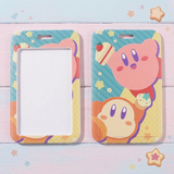 ID Card Badge Holder - Kirby - Kirby and Waddle Dee with Desserts